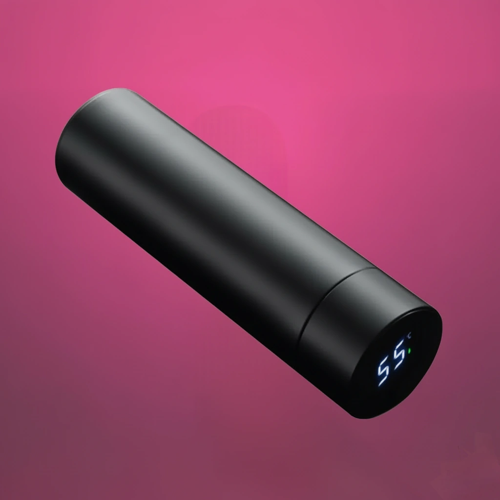 LED temperature monitor flask price in Bangladesh front view thermos bottle