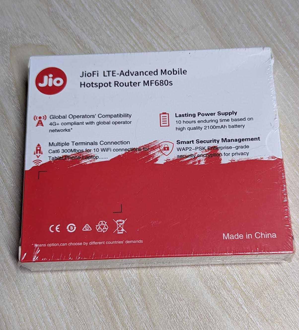 JIO 4G LTE Mobile WiFi Hotspot Portable Router – MF680s - Image 2