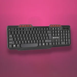 Fantech K210 Silent Multimedia USB Office Use Keyboard – Black Color