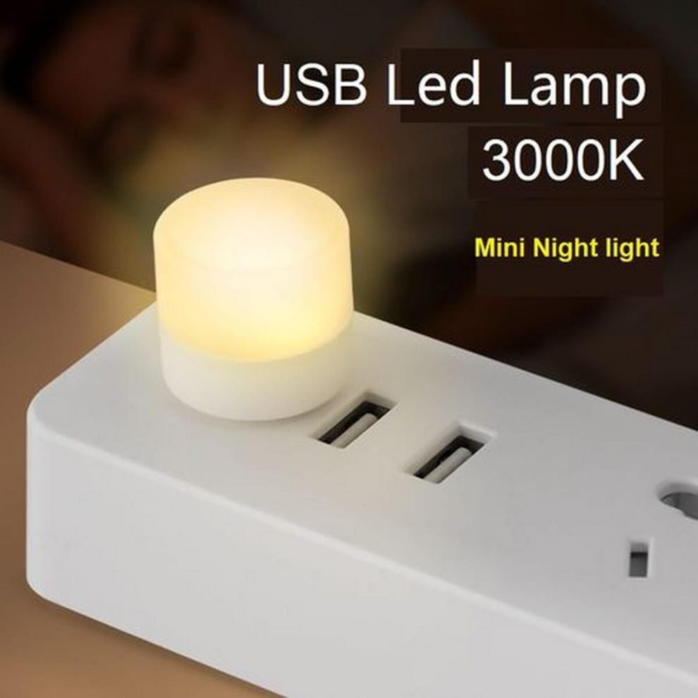 USB Mini LED Night Light (5pcs Pack, Warm) - Image 4