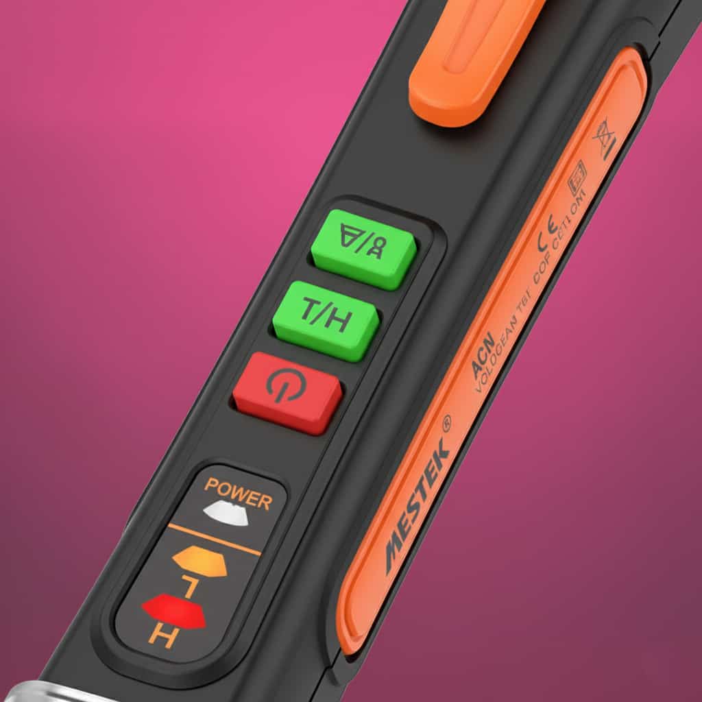 Non-Contact Voltage Tester 12-1000V Digital Voltage Tester (Mestek AC40) - Image 2