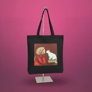 Girls Aesthetic Bags Cat Lover price in Bangladesh front design