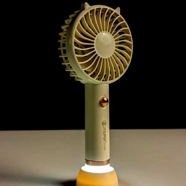 JYSUPER JY-2320 Portable Handheld Mini Fan with Integrated LED light - Image 2