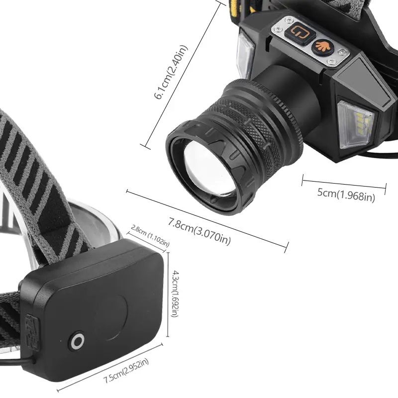 GearUP HL10 PRO Rechargeable LED Headlamp - Image 4