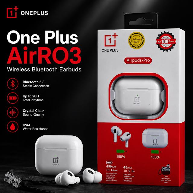 OnePlus AirRO3 Wireless Bluetooth Earbuds